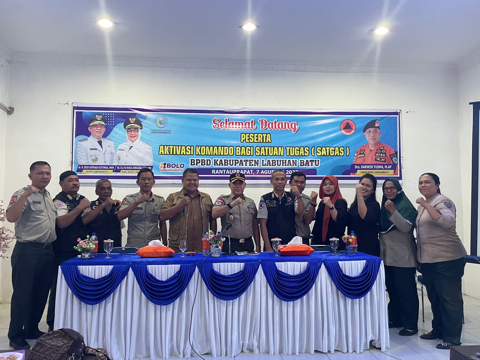 Kaban Bpbd Labuhanbatu Buka Pelatihan Aktivasi Komando Satgas Bencana